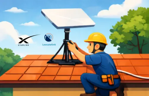 Instalasi Starlink Fasum