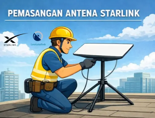 Instalasi Starlink Perbankan Leosatellink