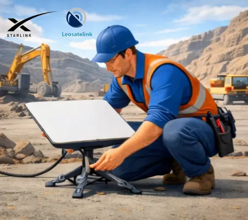 Starlink Pertambangan - Starlink Tambang Leosatelink