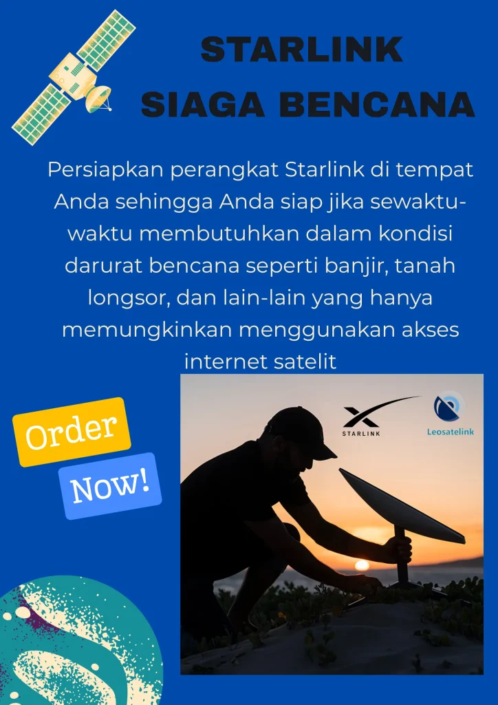 Starlink Siaga Bencana - Leosatelink