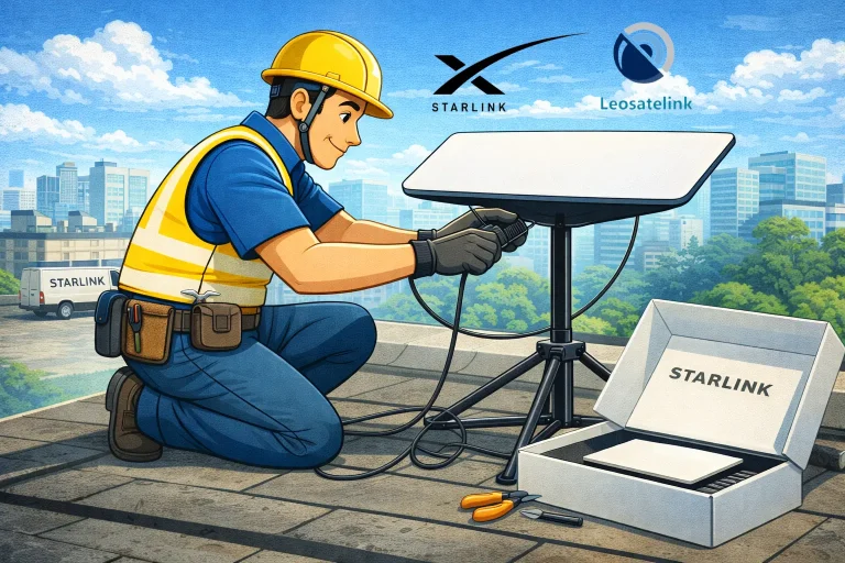 Instalasi Starlink Indonesia - Leosatelink