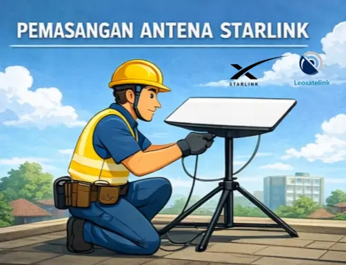 Instalasi Starlink Koperasi Leosatelink