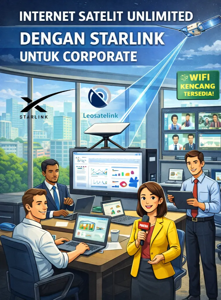 Internet Satelit Starlink Unlimited Leosatelink - Corporate