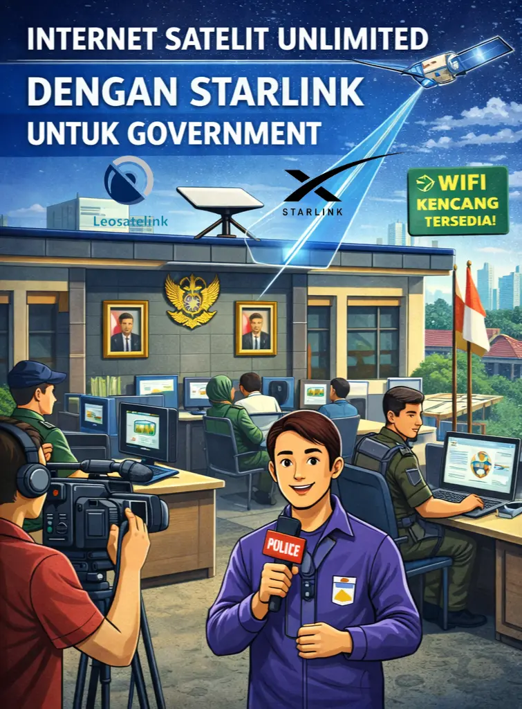 Internet Satelit Starlink Unlimited Leosatelink - Government