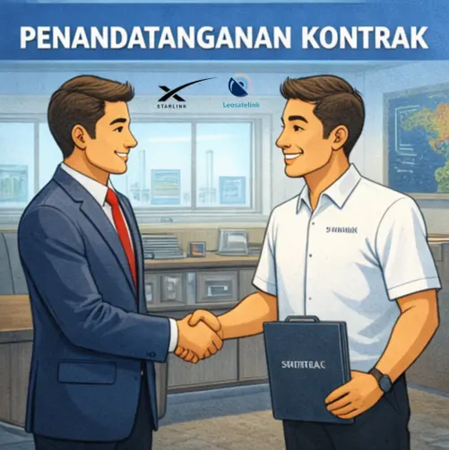 Penandatanganan Kontrak Tender Starlink