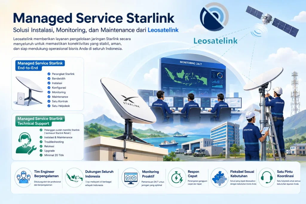 managed service starlink dari Leosatelink