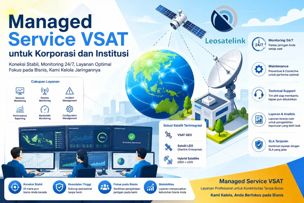 layanan Managed Service VSAT Leosatelink