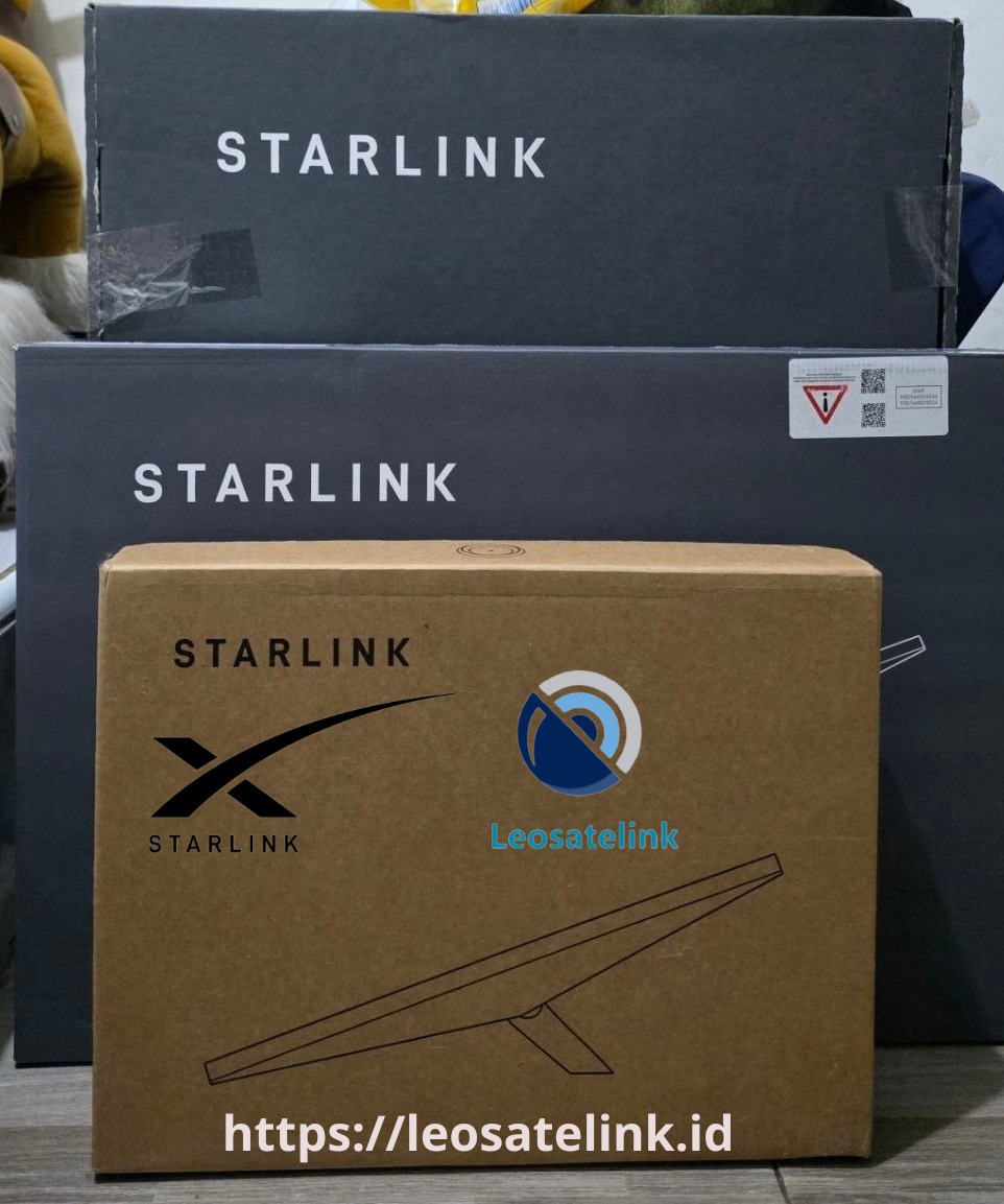 perangkat starlink indonesia dari Leosatelink